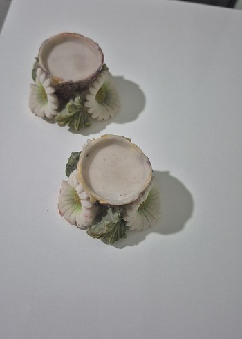 Çiçek Detaylı Dekoratif Mumluk Seti - Görsel 2