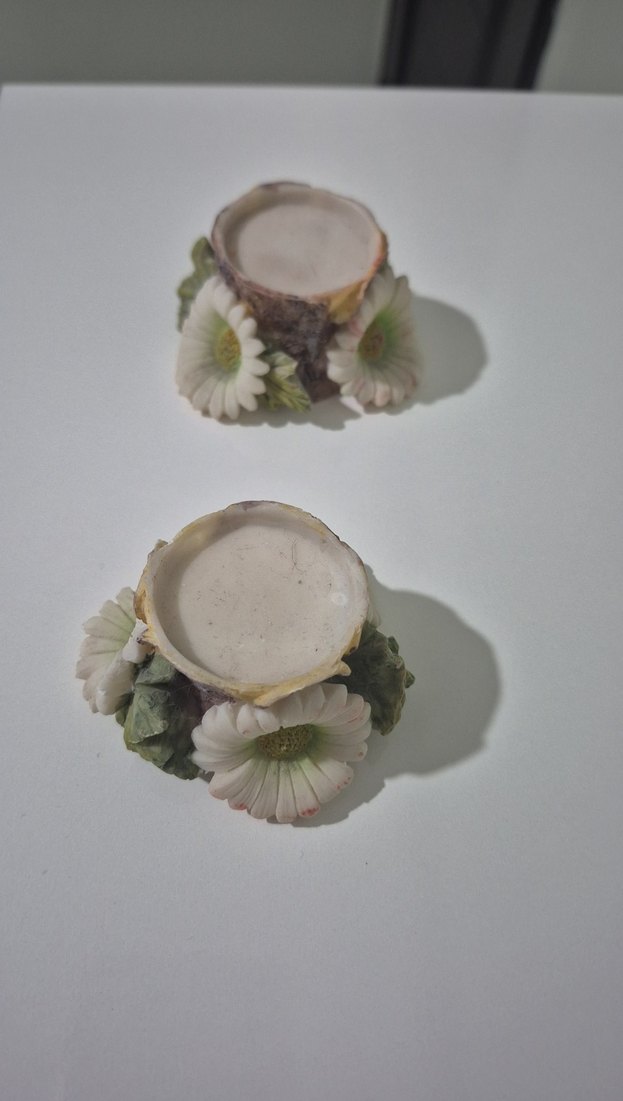 Çiçek Detaylı Dekoratif Mumluk Seti - Görsel 3