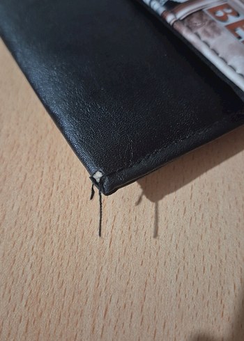 Deri Baskılı Siyah Kadın Portföy Çanta - Görsel 5