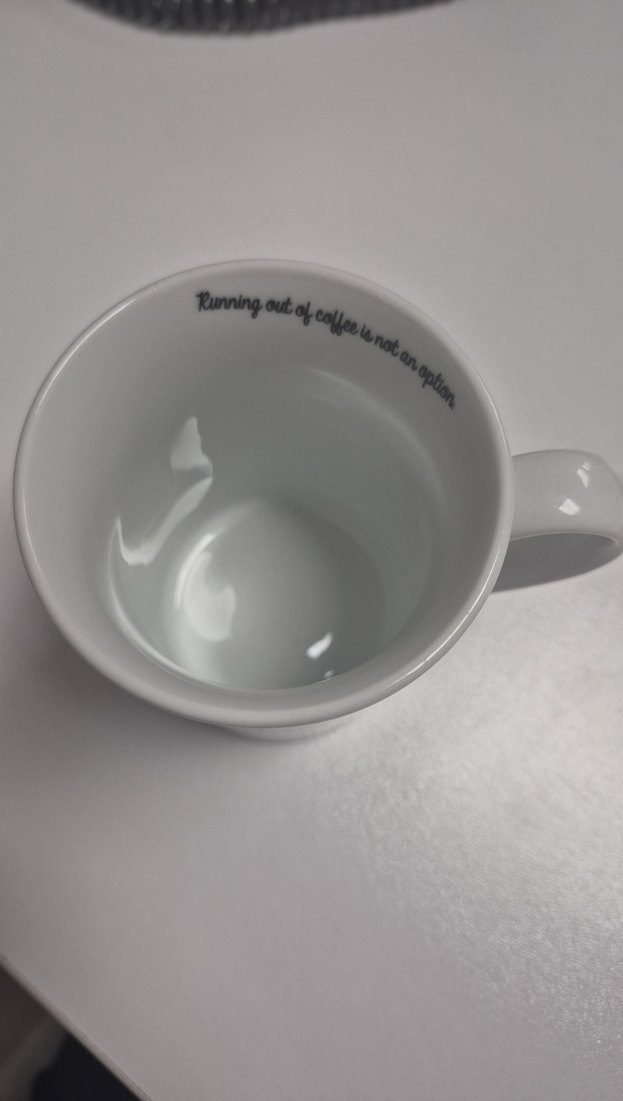 Workinton Logolu Beyaz Seramik Kupa - Görsel 3