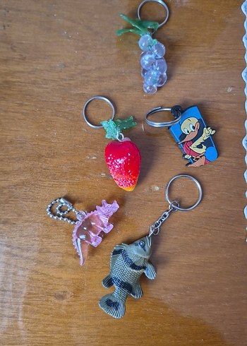 Renkli Boncuklu Vintage Kadın Anahtarlık Seti - Görsel 2