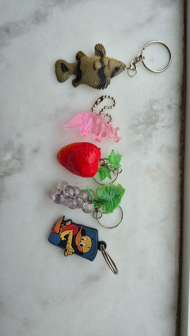 Renkli Boncuklu Vintage Kadın Anahtarlık Seti - Görsel 3