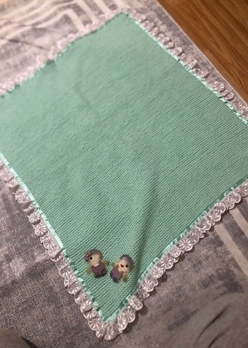 Nakışlı Örgü Bebek Battaniyesi - Görsel 2