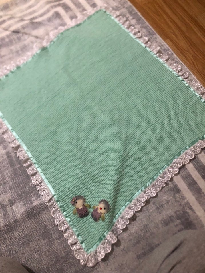 Nakışlı Örgü Bebek Battaniyesi - Görsel 2