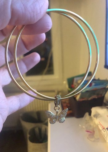 Zincir Detaylı Altın Rengi ajda bilezik - Görsel 3