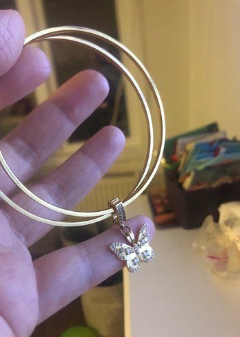 Zincir Detaylı Altın Rengi ajda bilezik - Görsel 2