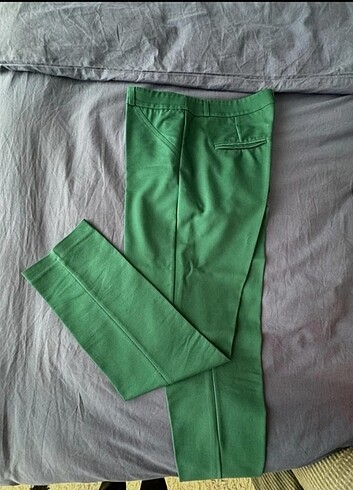 Yeşil kumaş pantolon 