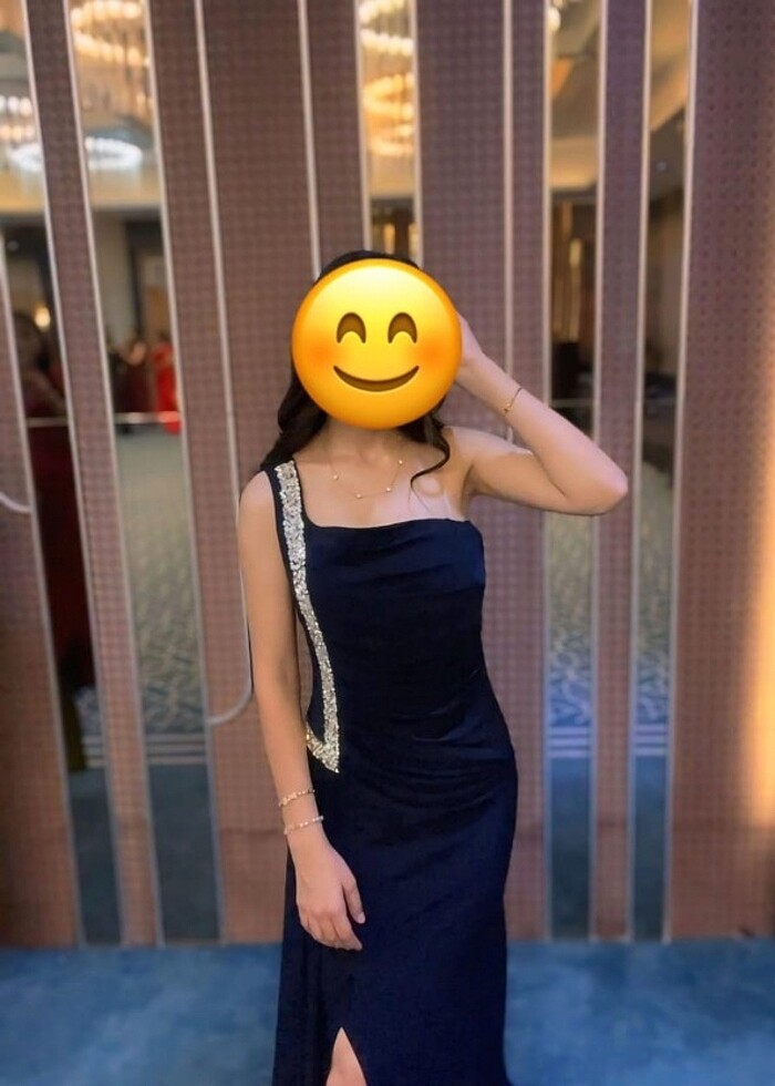 Taşlı tek kol abiye - Görsel 2