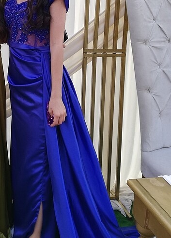 Parlament mavi abiye - Görsel 3