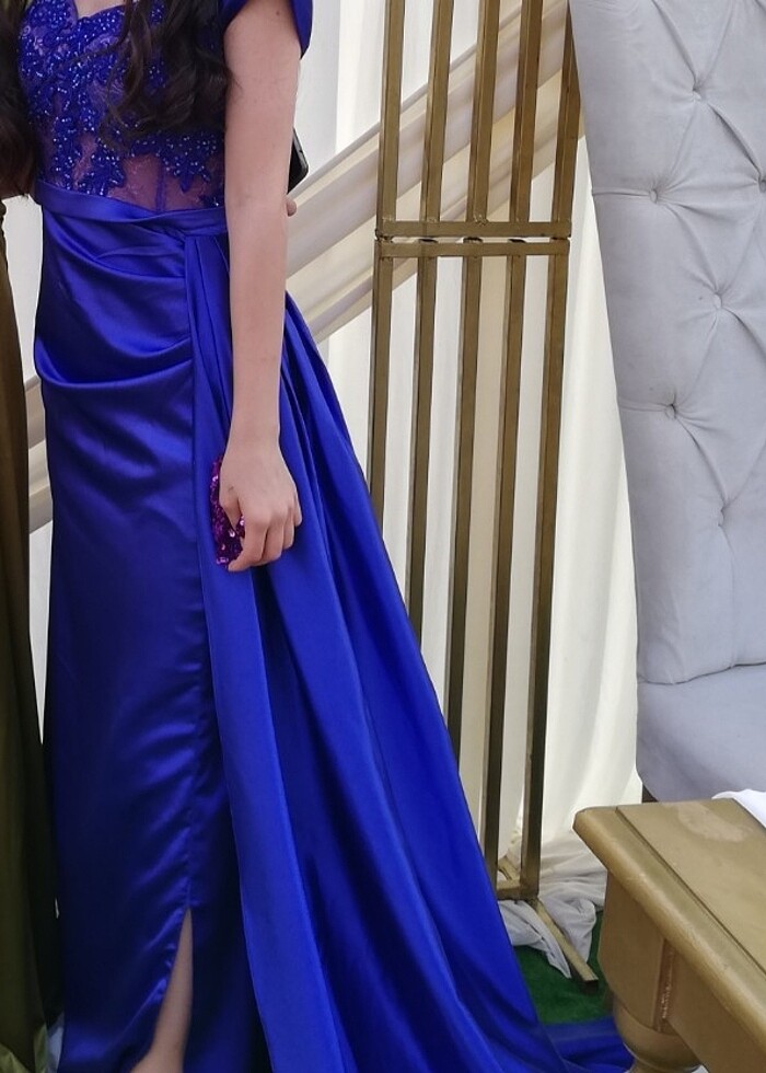 Parlament mavi abiye - Görsel 3