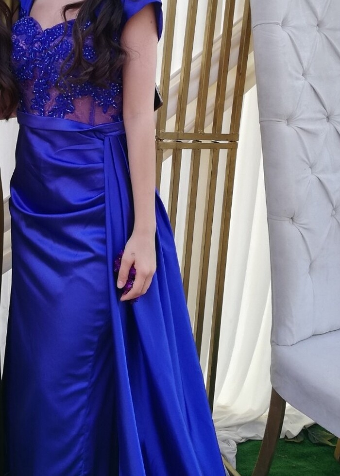 Parlament mavi abiye - Görsel 4