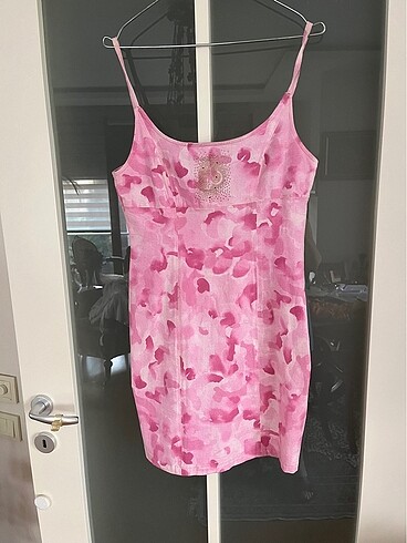 Roccobarocco Pembe desenli Elbise