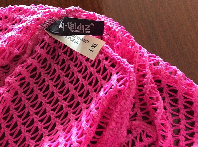 Ay-Yıldız Pembe Plaj Elbisesi - Görsel 6