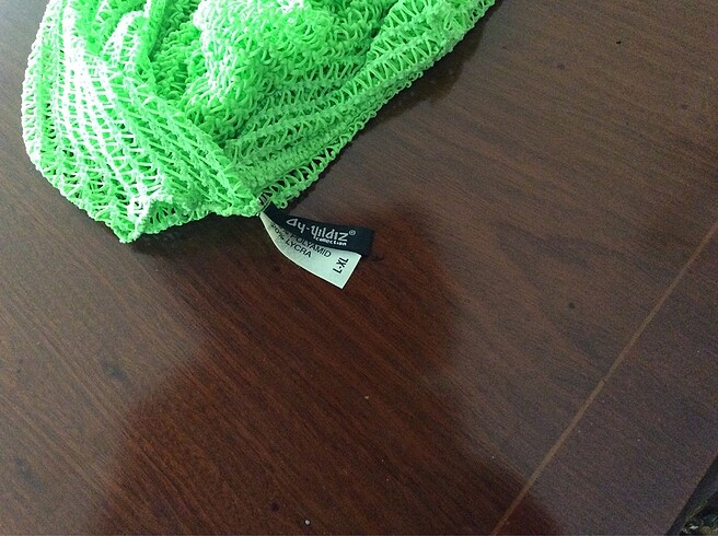 Ay-Yıldız Yeşil File Plaj Elbisesi - Görsel 7