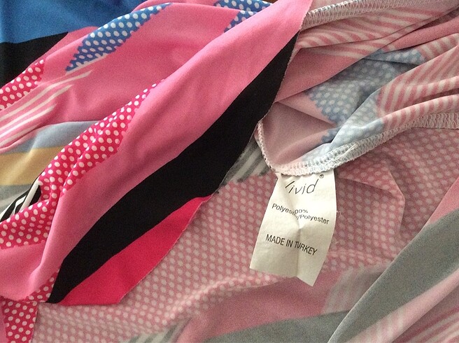 Vivid Çok Renkli Plaj Elbisesi - Görsel 4