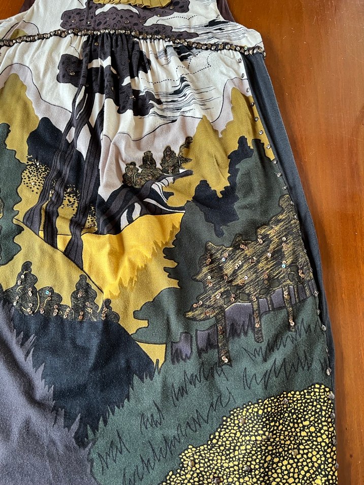 Rene Derhy Desenli Mevsimlik Elbise - Görsel 4