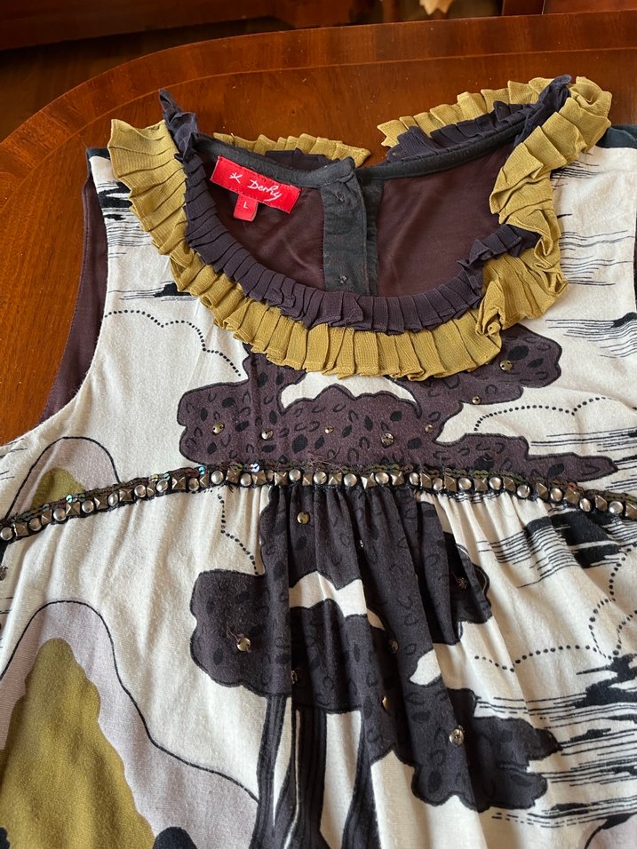 Rene Derhy Desenli Mevsimlik Elbise - Görsel 5