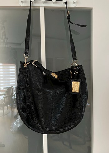 Ralph Lauren Siyah Deri Çanta