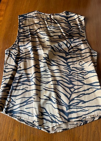 Diğer Allison Taylor Zebra Desen İpek Bluz