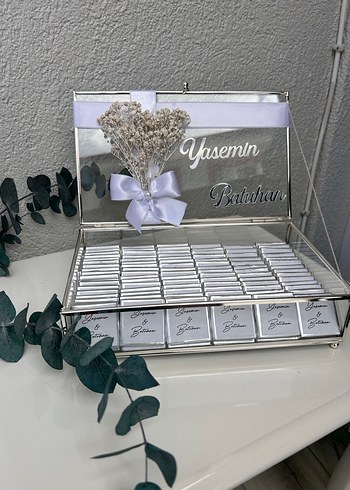 Kişiye Özel Cam Çikolata Kutusu