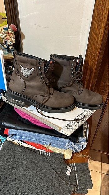 Harley Davidson Harley Davidson Gibson Koyu Kahve Erkek Deri Bot