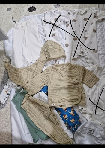 Bebek Erkek Pamuklu setler 0-3 ay - Görsel 3