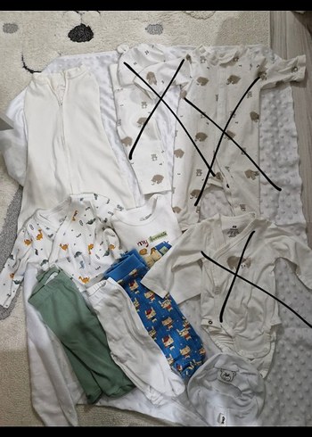 Bebek Erkek Pamuklu setler 0-3 ay - Görsel 2