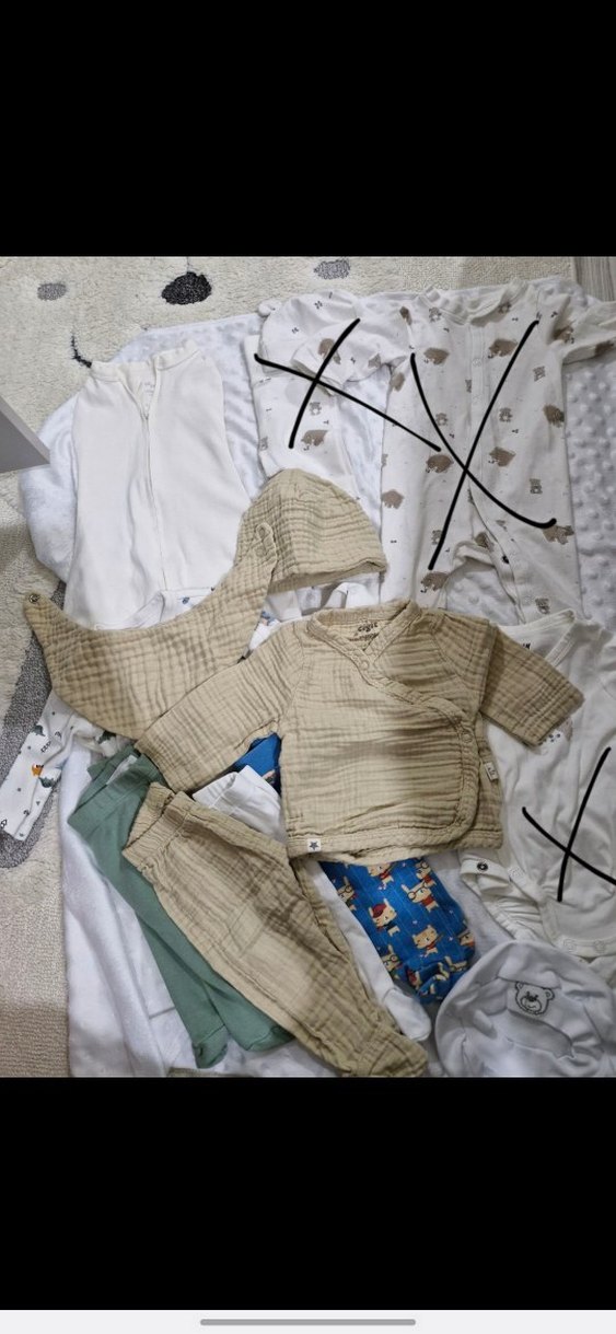 Bebek Erkek Pamuklu setler 0-3 ay - Görsel 3