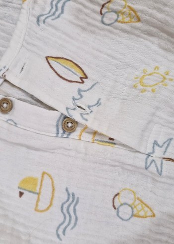 Pamuk Bebek Erkek Bohem Kısa Kollu Takım - Görsel 5