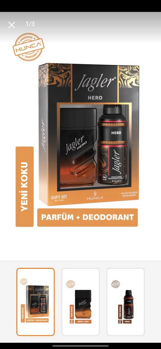 Jagler Hero Erkek Parfüm ve Deodorant Seti - Görsel 2