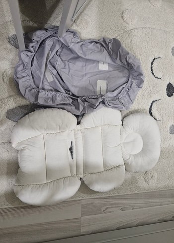 Gri Bebek puset Minderi ve çarşafı - Görsel 4