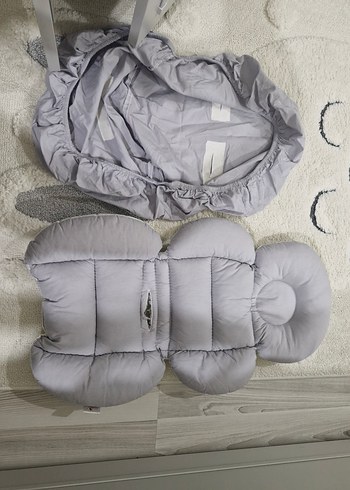 Gri Bebek puset Minderi ve çarşafı - Görsel 2