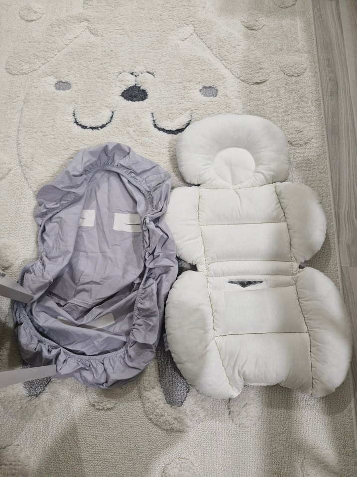 Gri Bebek puset Minderi ve çarşafı - Görsel 3
