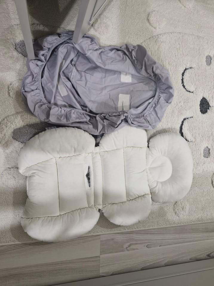 Gri Bebek puset Minderi ve çarşafı - Görsel 4