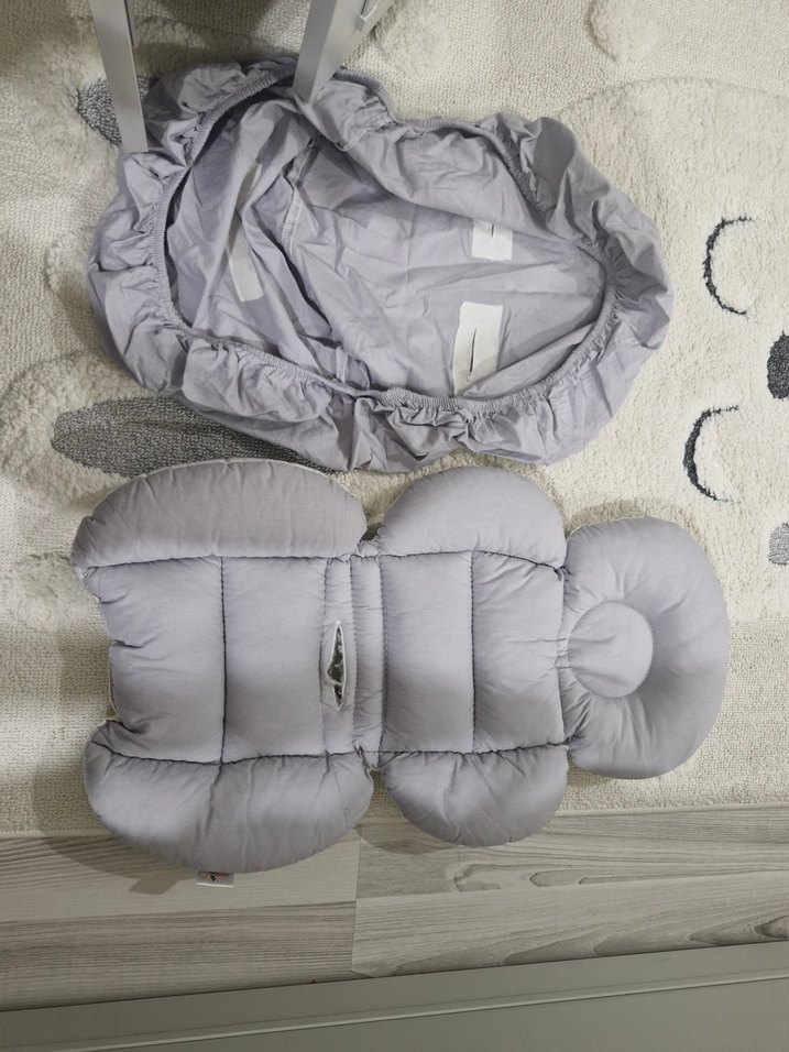 Gri Bebek puset Minderi ve çarşafı - Görsel 2
