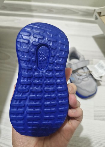 Gri Erkek Çocuk Spor Ayakkabı Velcro - Görsel 3