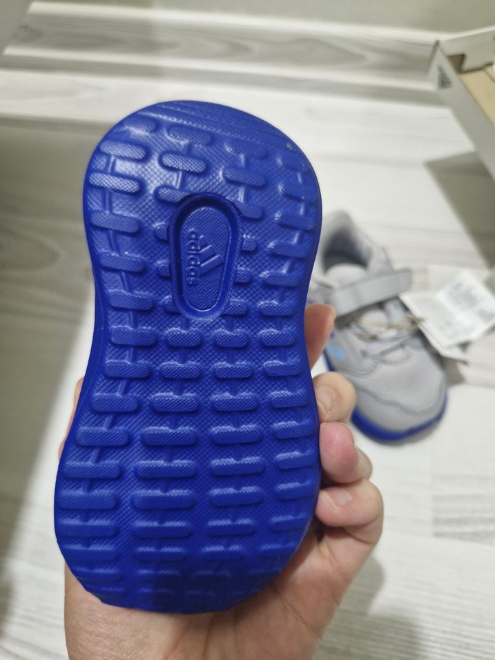 Gri Erkek Çocuk Spor Ayakkabı Velcro - Görsel 3