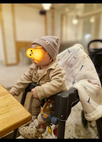 Erkek Bebek Örgü Street Wear 3'lü Takım - Görsel 4