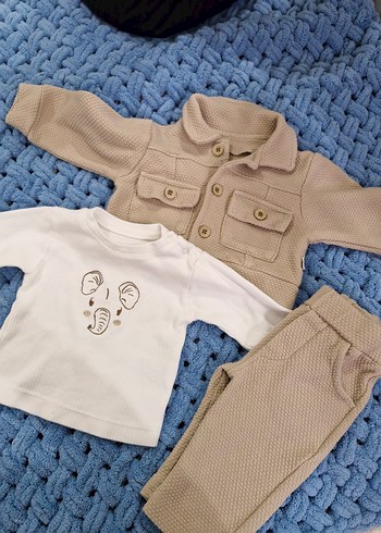 Erkek Bebek Örgü Street Wear 3'lü Takım - Görsel 2