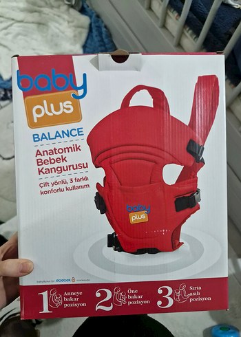 Gri Bebek Kanguru Taşıyıcı - Görsel 3