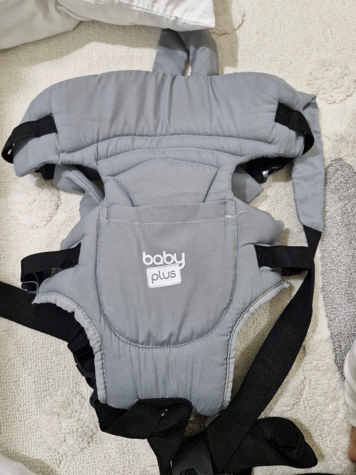 Gri Bebek Kanguru Taşıyıcı - Görsel 4