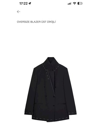Zara Oversize Siyah Blazer Ceket