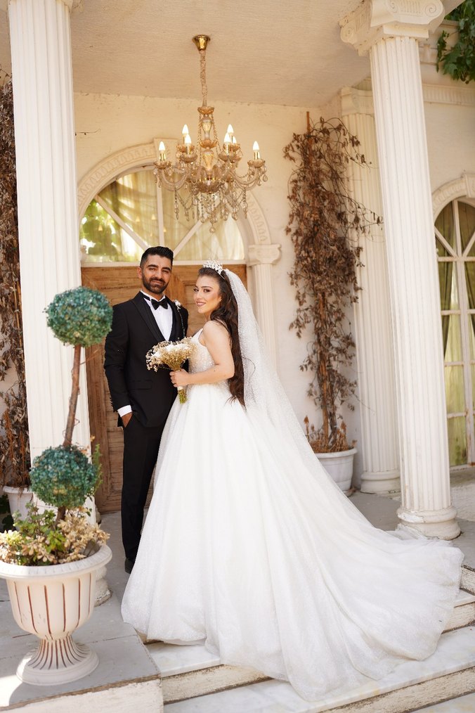 Prenses Kesim Beyaz Uzun Gelinlik - Görsel 3