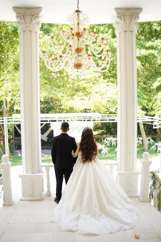 Prenses Kesim Beyaz Uzun Gelinlik - Görsel 2