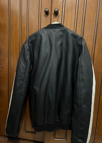 Erkek  Siyah Deri Ceket - Görsel 2