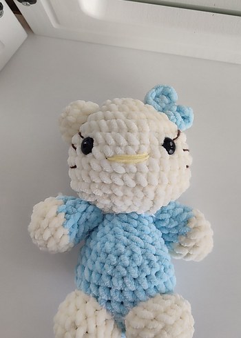 Diğer el örme Pastel Mavi Peluş Oyuncak Ayıcık