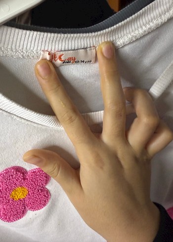 Çiçek Desenli Pembe Kız Eşofman Takımı - Görsel 5