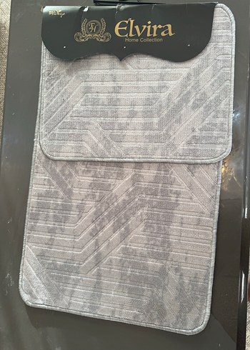 Gri Desenli Elvira Banyo Paspası - Görsel 2