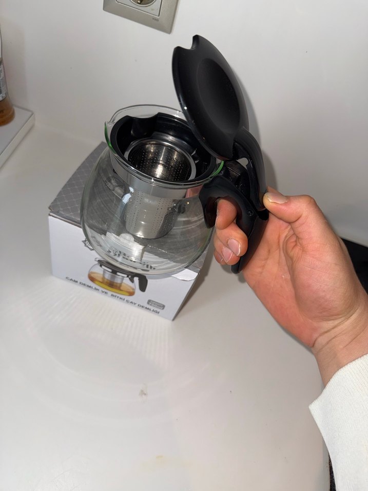 Isıya Dayanıklı Cam Çaydanlık 1000ml - Görsel 2