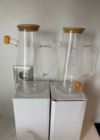 Bambu Kapaklı Cam Sürahi Seti - Görsel 4